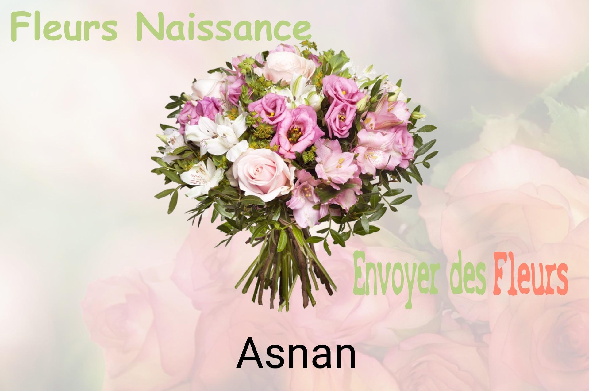 Bouquet de fleurs de naissance livré à Asnan